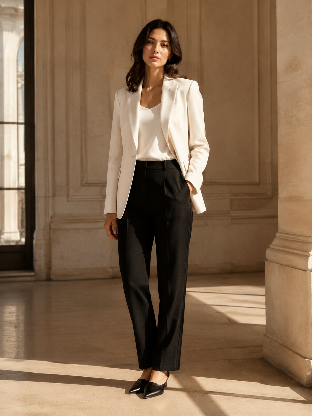 Un blazer pour tous les jours sur la même personne de démonstration